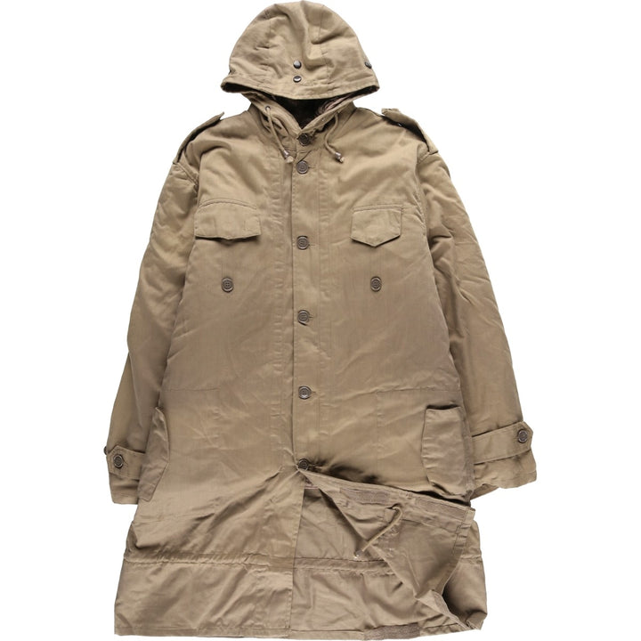 German Army Field Parka Mod Coat Men's XL polyester brown type Vintage Second Hand