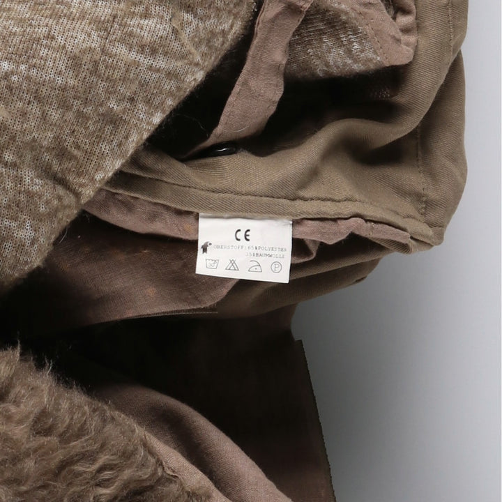 German Army Field Parka Mod Coat Men's XL polyester brown type Vintage Second Hand