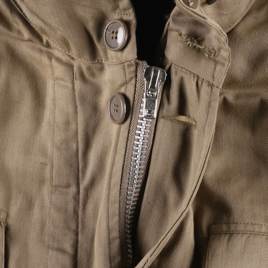 German Army Field Parka Mod Coat Men's XL polyester brown type Vintage Second Hand