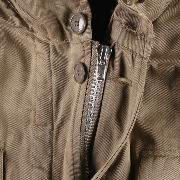 German Army Field Parka Mod Coat Men's XL polyester brown type Vintage Second Hand