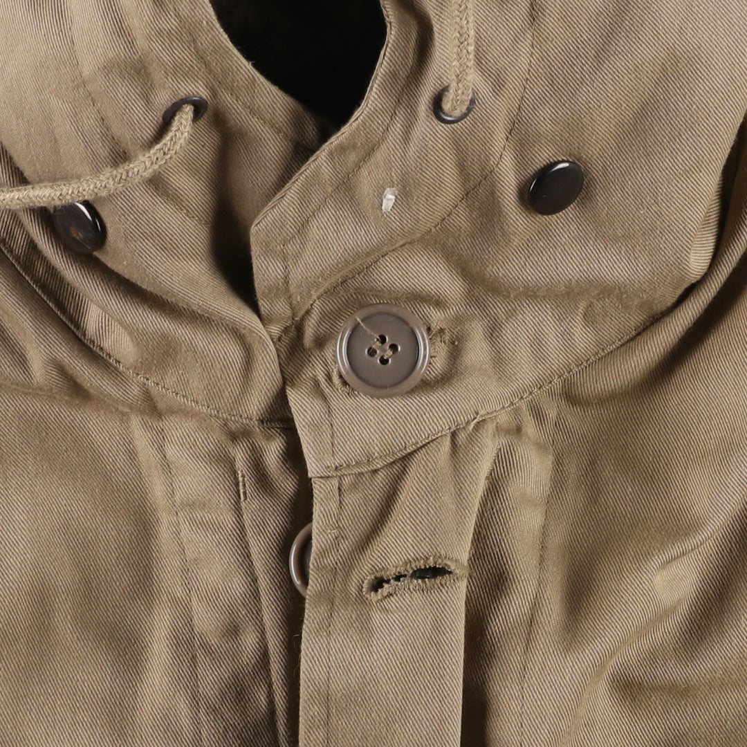 German Army Field Parka Mod Coat Men's XL polyester brown type Vintage Second Hand