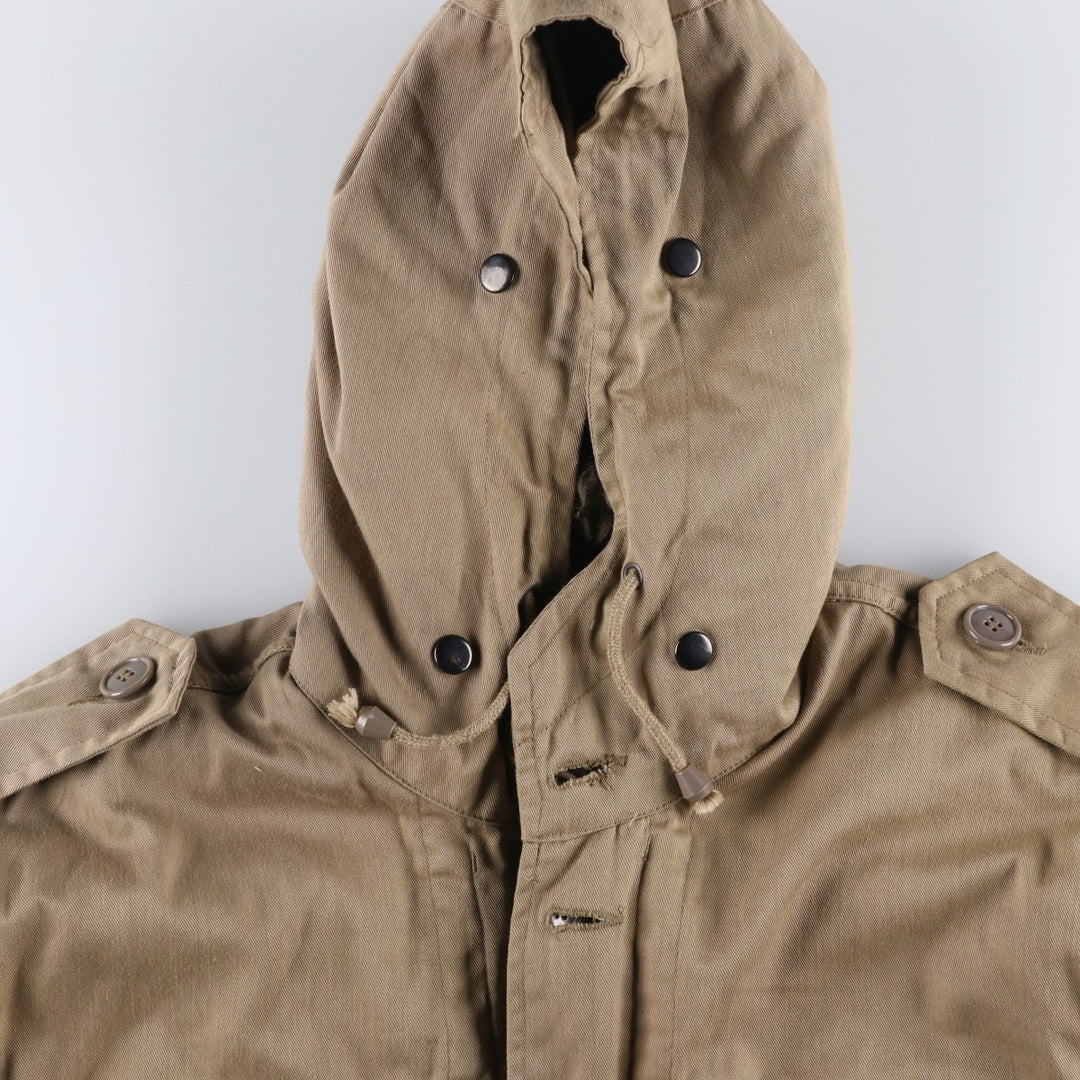 German Army Field Parka Mod Coat Men's XL polyester brown type Vintage Second Hand