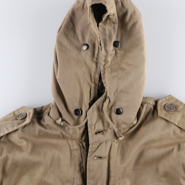 German Army Field Parka Mod Coat Men's XL polyester brown type Vintage Second Hand
