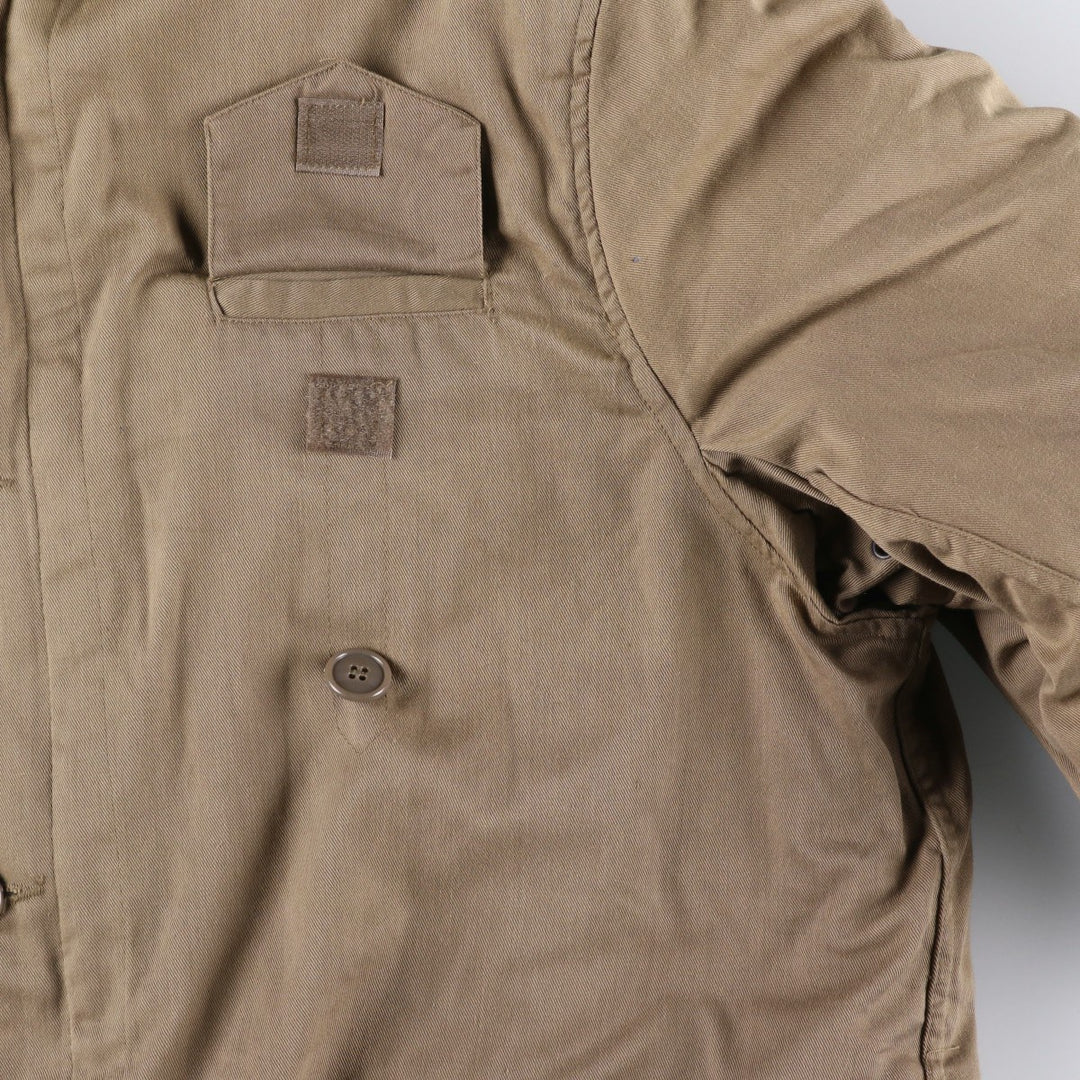 German Army Field Parka Mod Coat Men's XL polyester brown type Vintage Second Hand