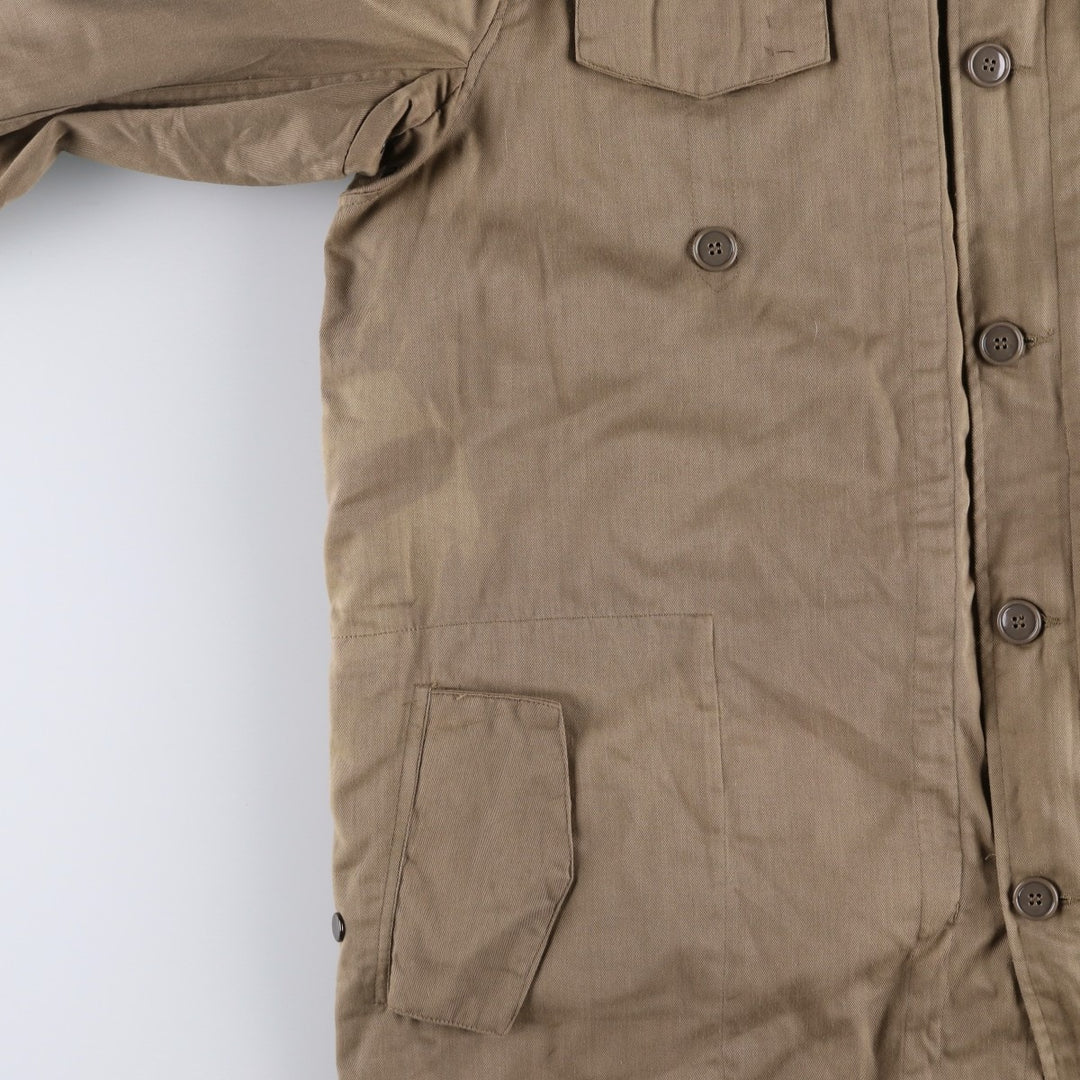 German Army Field Parka Mod Coat Men's XL polyester brown type Vintage Second Hand