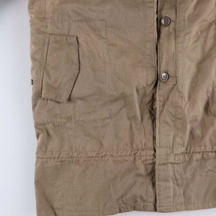 German Army Field Parka Mod Coat Men's XL polyester brown type Vintage Second Hand