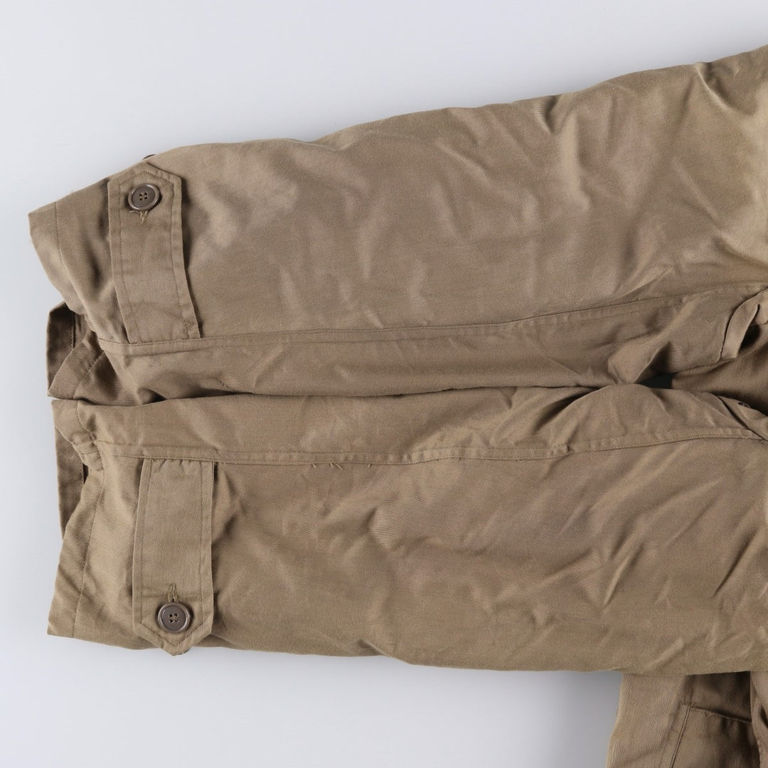 German Army Field Parka Mod Coat Men's XL polyester brown type Vintage Second Hand