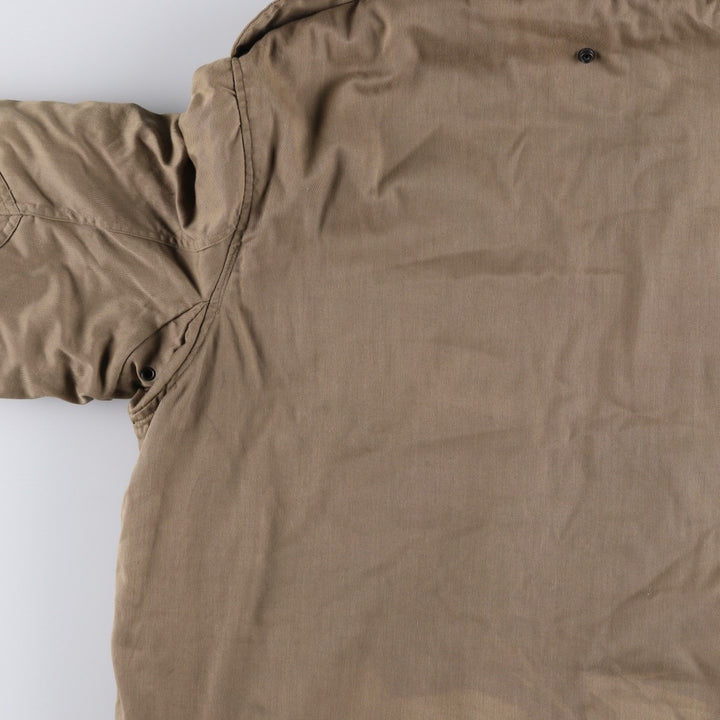 German Army Field Parka Mod Coat Men's XL polyester brown type Vintage Second Hand