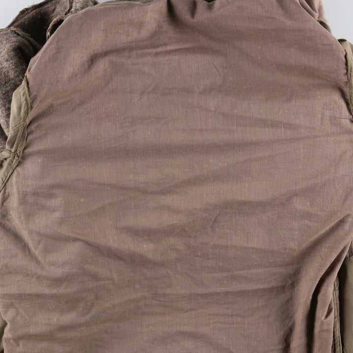 German Army Field Parka Mod Coat Men's XL polyester brown type Vintage Second Hand