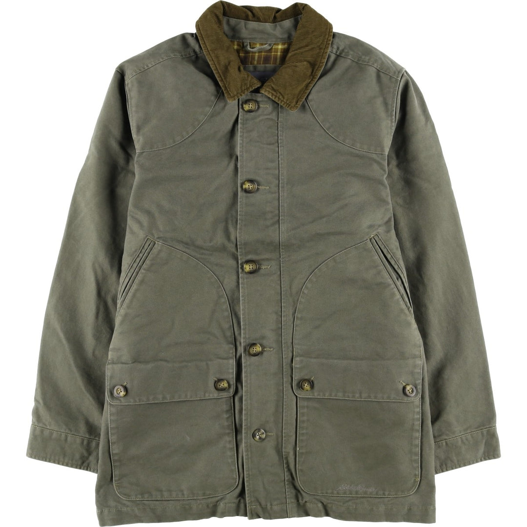 Eddie Bauer Duck Hunting Jacket, Men's Size L cotton Khaki type Vintage Second Hand