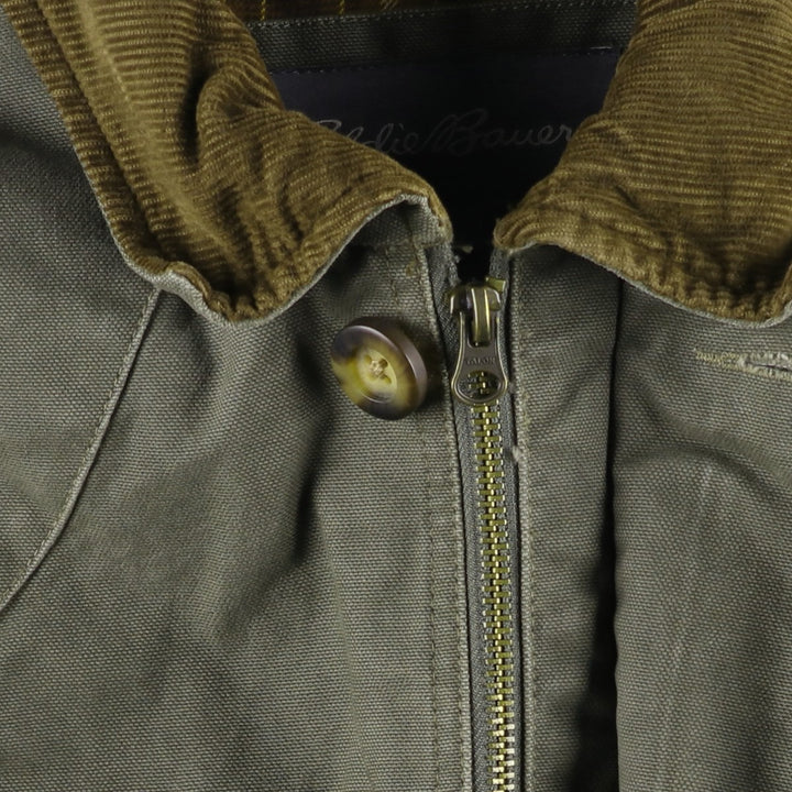 Eddie Bauer Duck Hunting Jacket, Men's Size L cotton Khaki type Vintage Second Hand