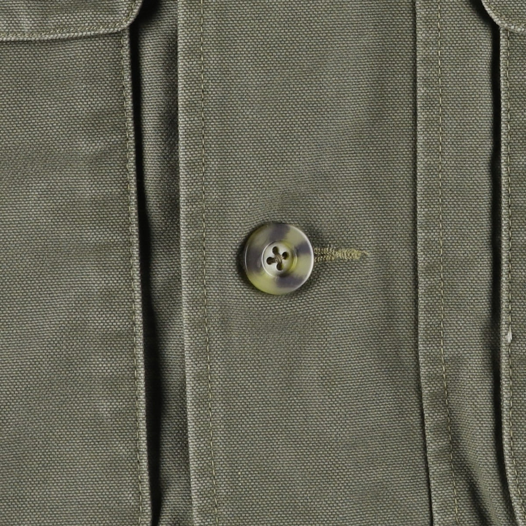 Eddie Bauer Duck Hunting Jacket, Men's Size L cotton Khaki type Vintage Second Hand