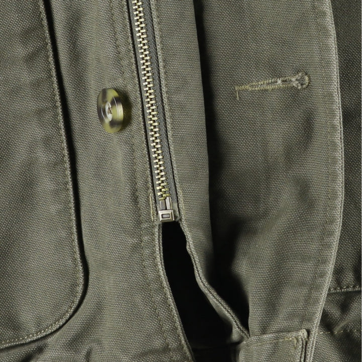 Eddie Bauer Duck Hunting Jacket, Men's Size L cotton Khaki type Vintage Second Hand