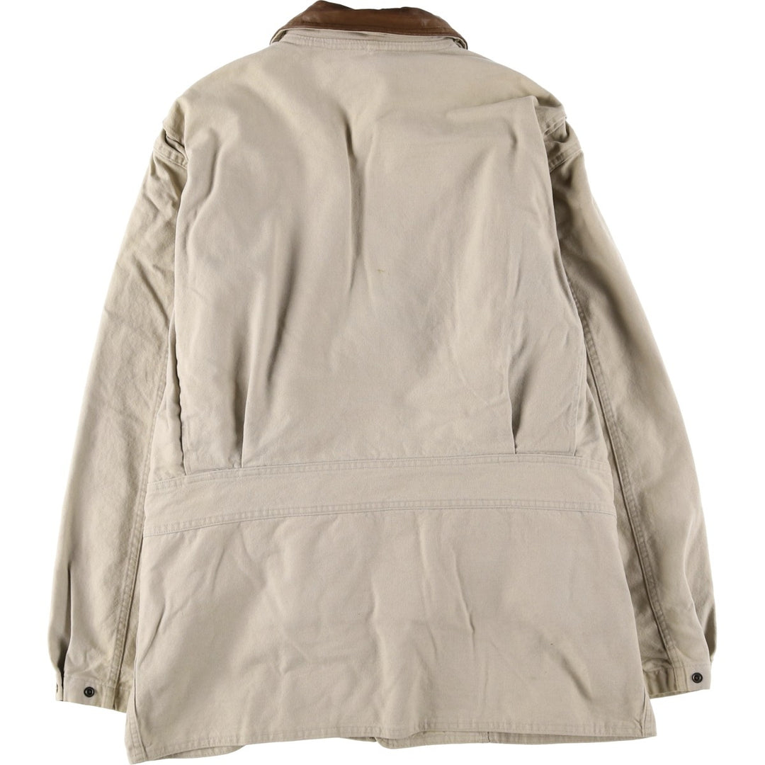 WOOLRICH padded duck hunting jacket, made in the USA, men's size M, vintage cotton ivory Vintage Second Hand