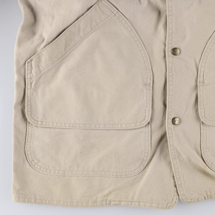 WOOLRICH padded duck hunting jacket, made in the USA, men's size M, vintage cotton ivory Vintage Second Hand