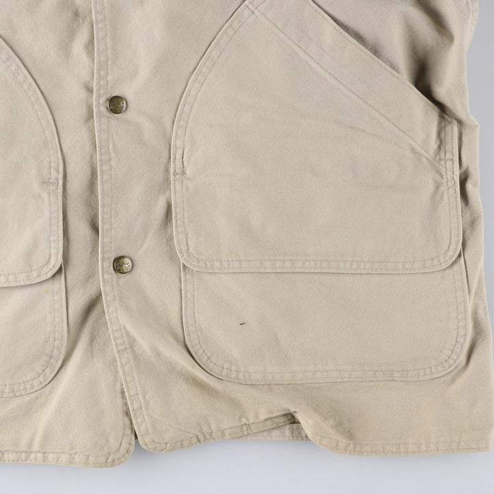 WOOLRICH padded duck hunting jacket, made in the USA, men's size M, vintage cotton ivory Vintage Second Hand