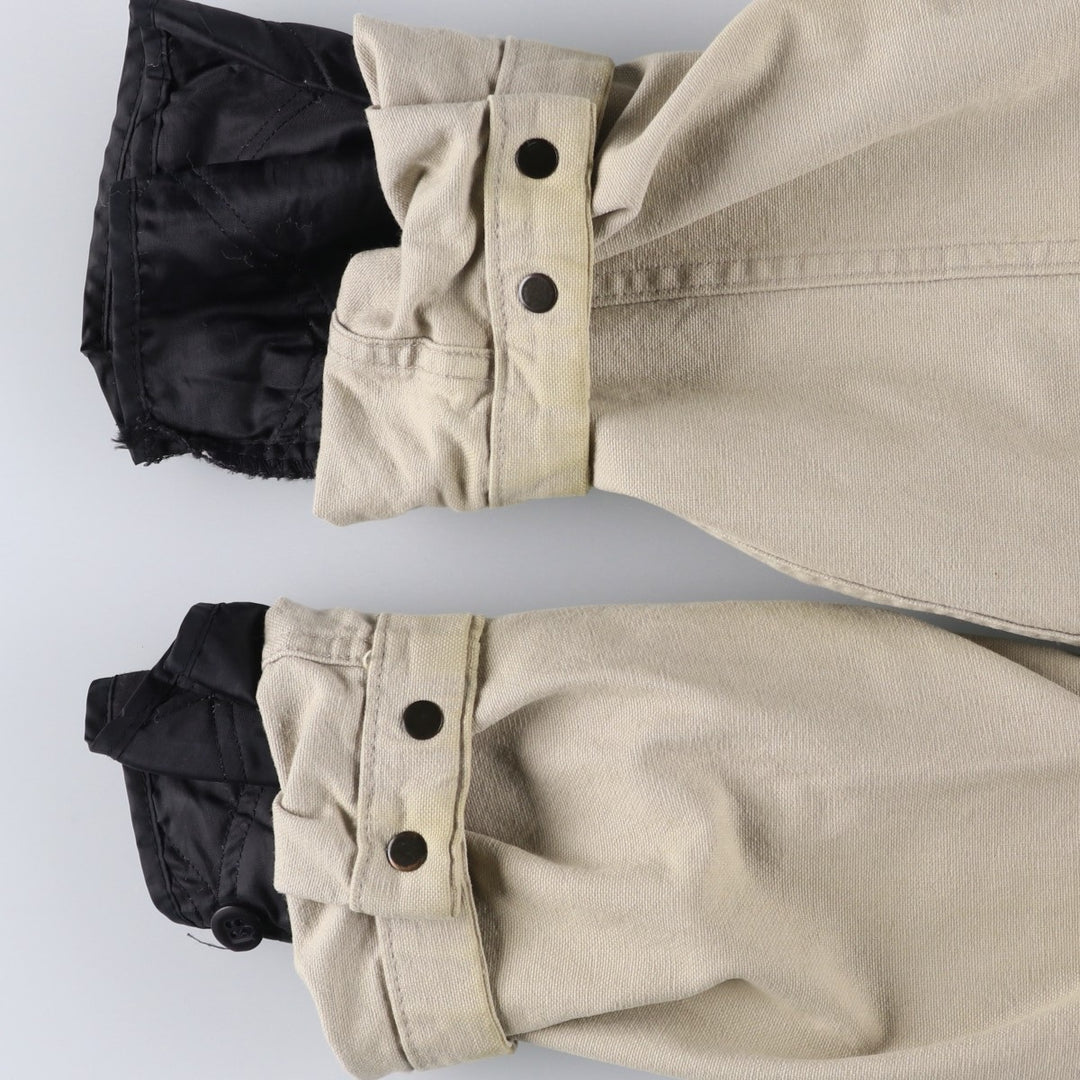 WOOLRICH padded duck hunting jacket, made in the USA, men's size M, vintage cotton ivory Vintage Second Hand