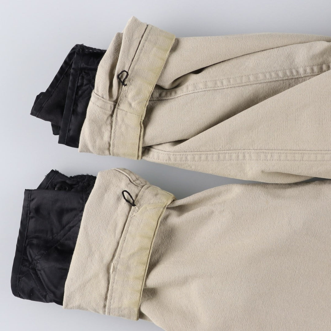 WOOLRICH padded duck hunting jacket, made in the USA, men's size M, vintage cotton ivory Vintage Second Hand