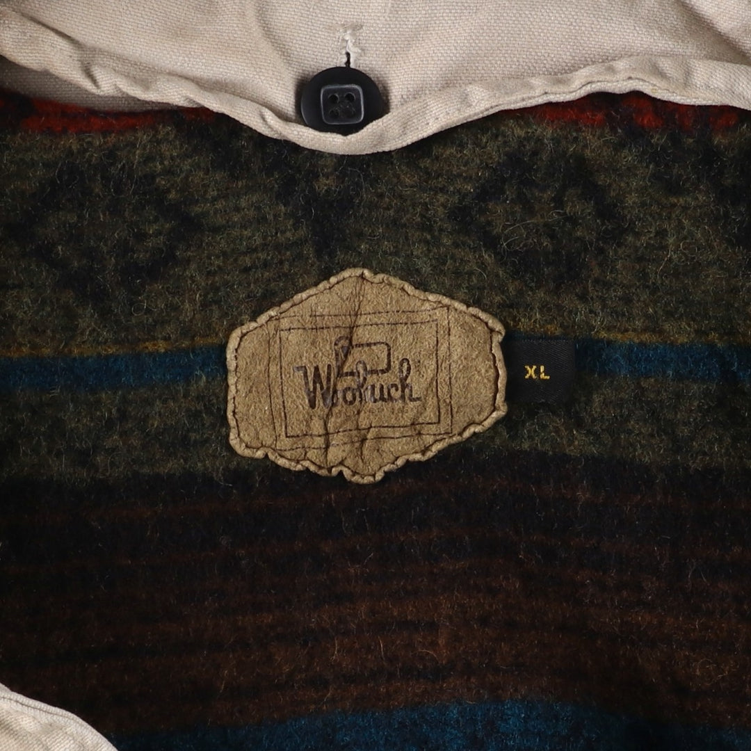 WOOLRICH Vintage Padded Duck Hunting Jacket, Made in USA, Men's Size XL cotton ivory Vintage Second Hand