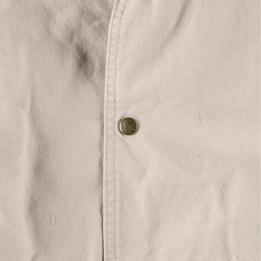 WOOLRICH Vintage Padded Duck Hunting Jacket, Made in USA, Men's Size XL cotton ivory Vintage Second Hand