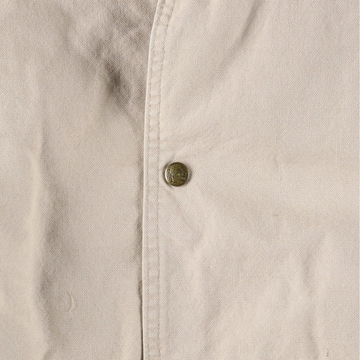 WOOLRICH Vintage Padded Duck Hunting Jacket, Made in USA, Men's Size XL cotton ivory Vintage Second Hand
