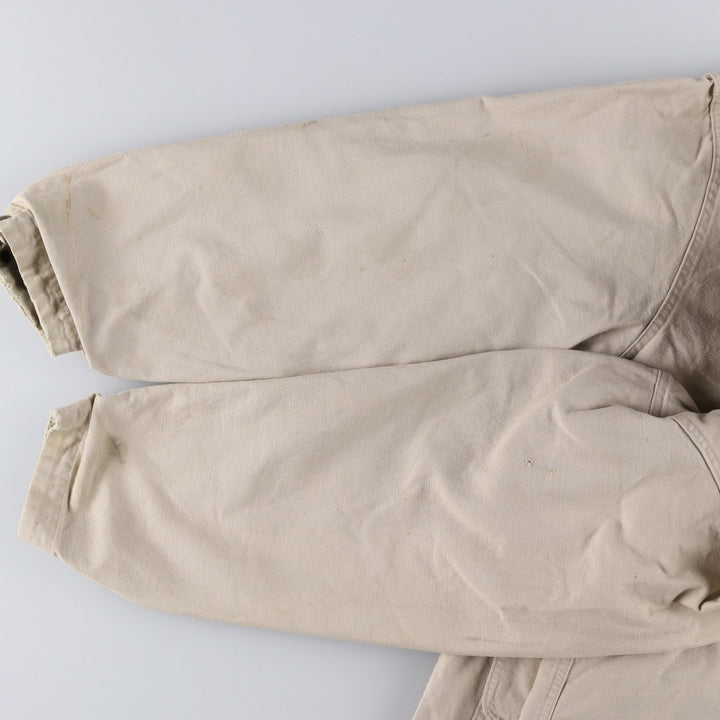 WOOLRICH Vintage Padded Duck Hunting Jacket, Made in USA, Men's Size XL cotton ivory Vintage Second Hand
