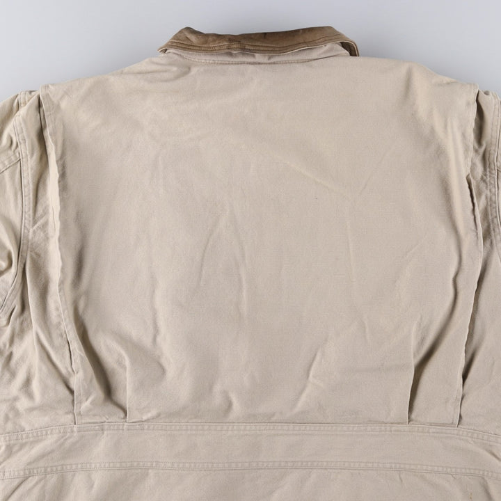 WOOLRICH Vintage Padded Duck Hunting Jacket, Made in USA, Men's Size XL cotton ivory Vintage Second Hand