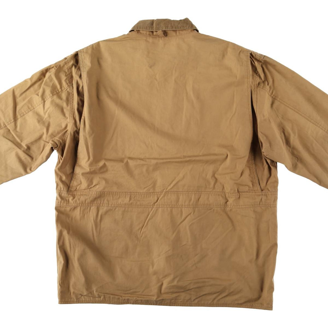90'S J.Crew Vintage Hunting Jacket, Men's Size XL cotton brown type Vintage Second Hand