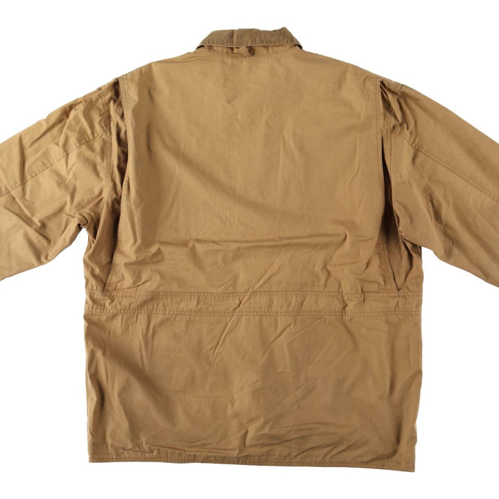 90'S J.Crew Vintage Hunting Jacket, Men's Size XL cotton brown type Vintage Second Hand