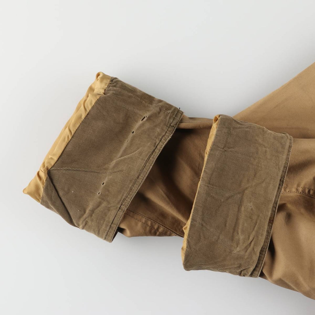 90'S J.Crew Vintage Hunting Jacket, Men's Size XL cotton brown type Vintage Second Hand