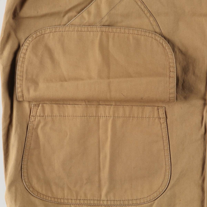 90'S J.Crew Vintage Hunting Jacket, Men's Size XL cotton brown type Vintage Second Hand