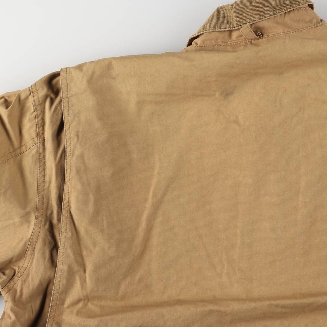 90'S J.Crew Vintage Hunting Jacket, Men's Size XL cotton brown type Vintage Second Hand