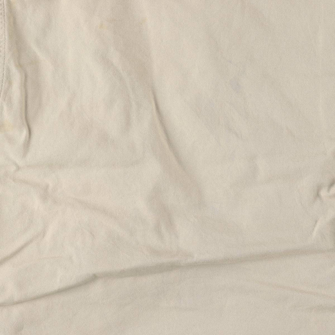 90s-00'S LLBean padded duck hunting jacket, men's size L cotton unbleached Vintage Second Hand