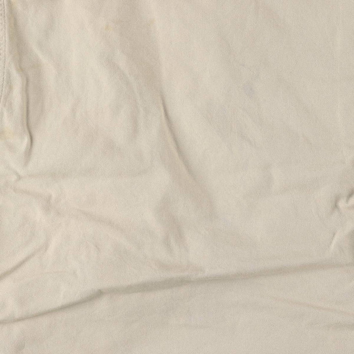 90s-00'S LLBean padded duck hunting jacket, men's size L cotton unbleached Vintage Second Hand