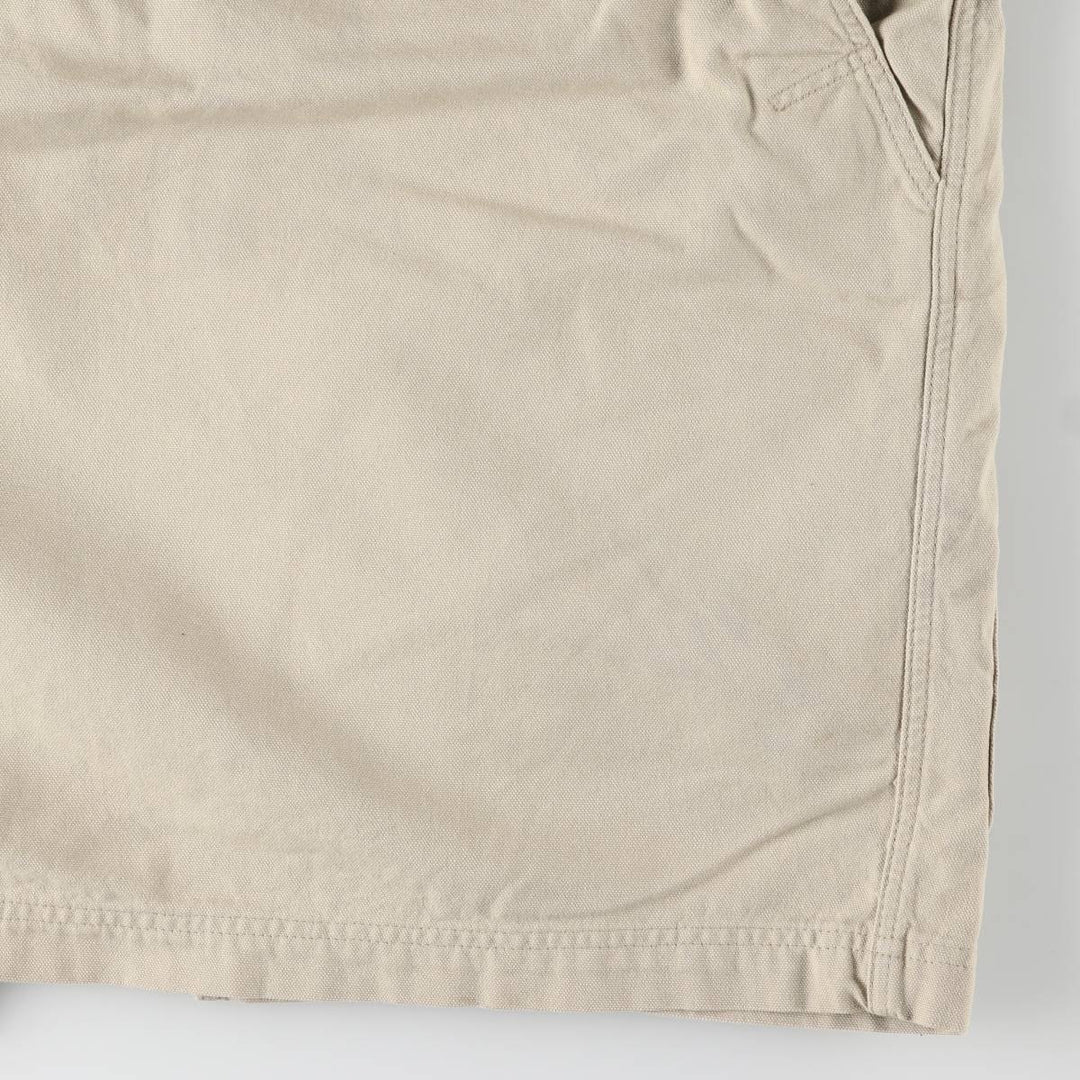 90s-00'S LLBean padded duck hunting jacket, men's size L cotton unbleached Vintage Second Hand