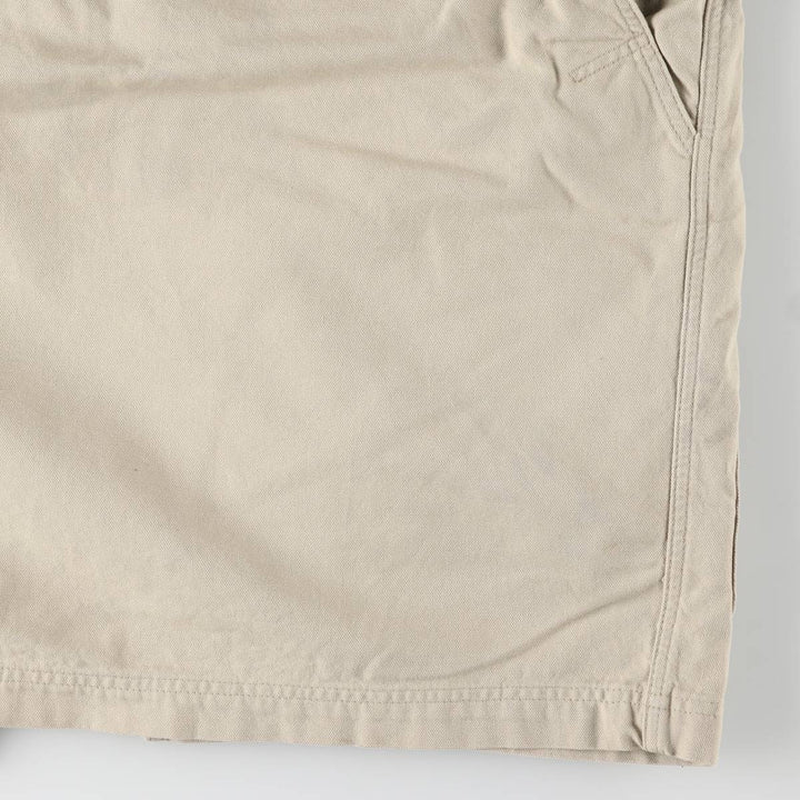 90s-00'S LLBean padded duck hunting jacket, men's size L cotton unbleached Vintage Second Hand