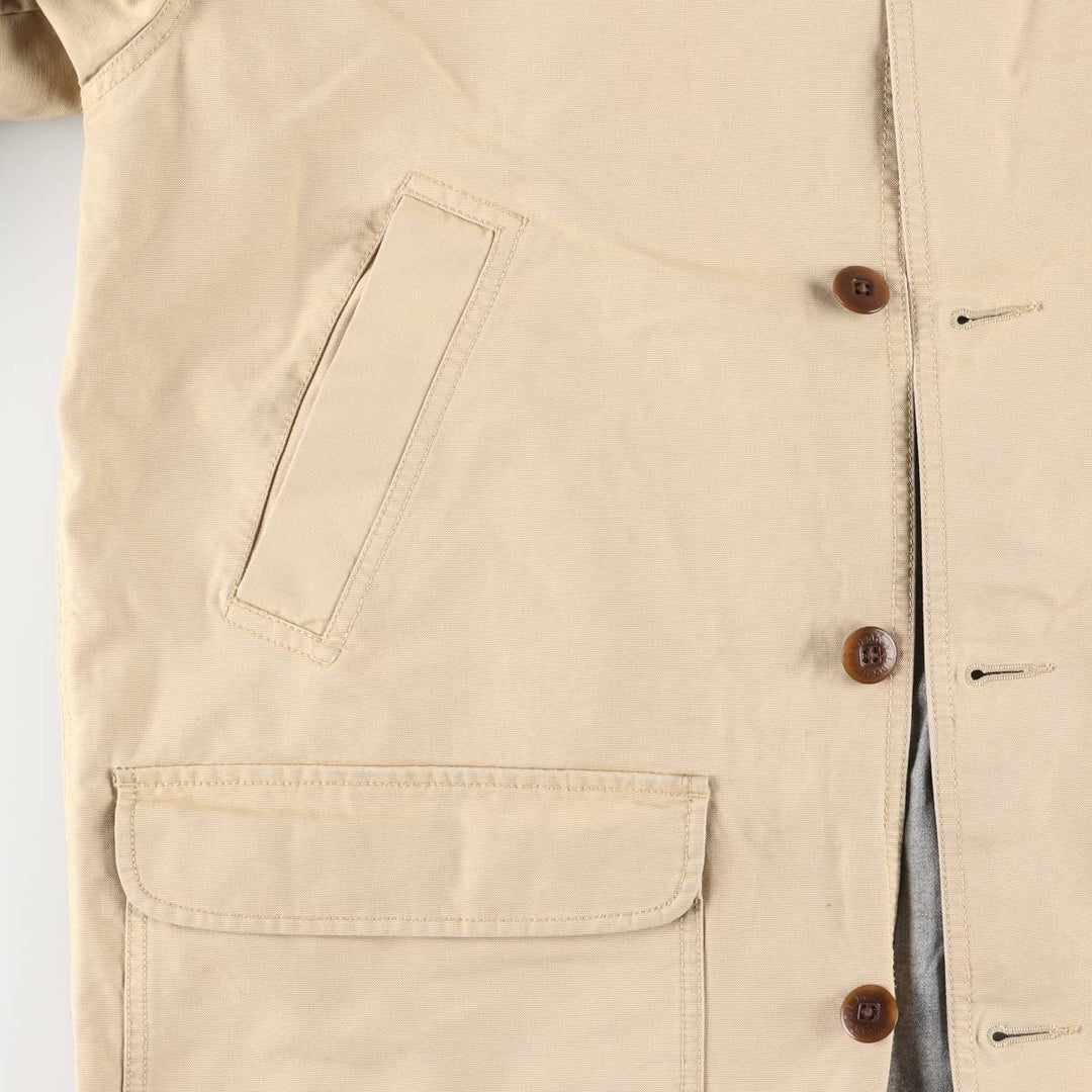 90s-00'S LLBean Duck Hunting Jacket, Men's Size L cotton Beige type Vintage Second Hand