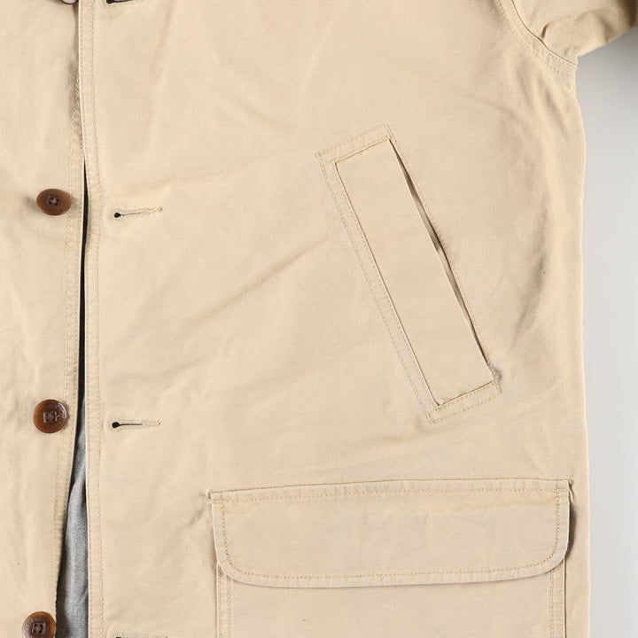 90s-00'S LLBean Duck Hunting Jacket, Men's Size L cotton Beige type Vintage Second Hand
