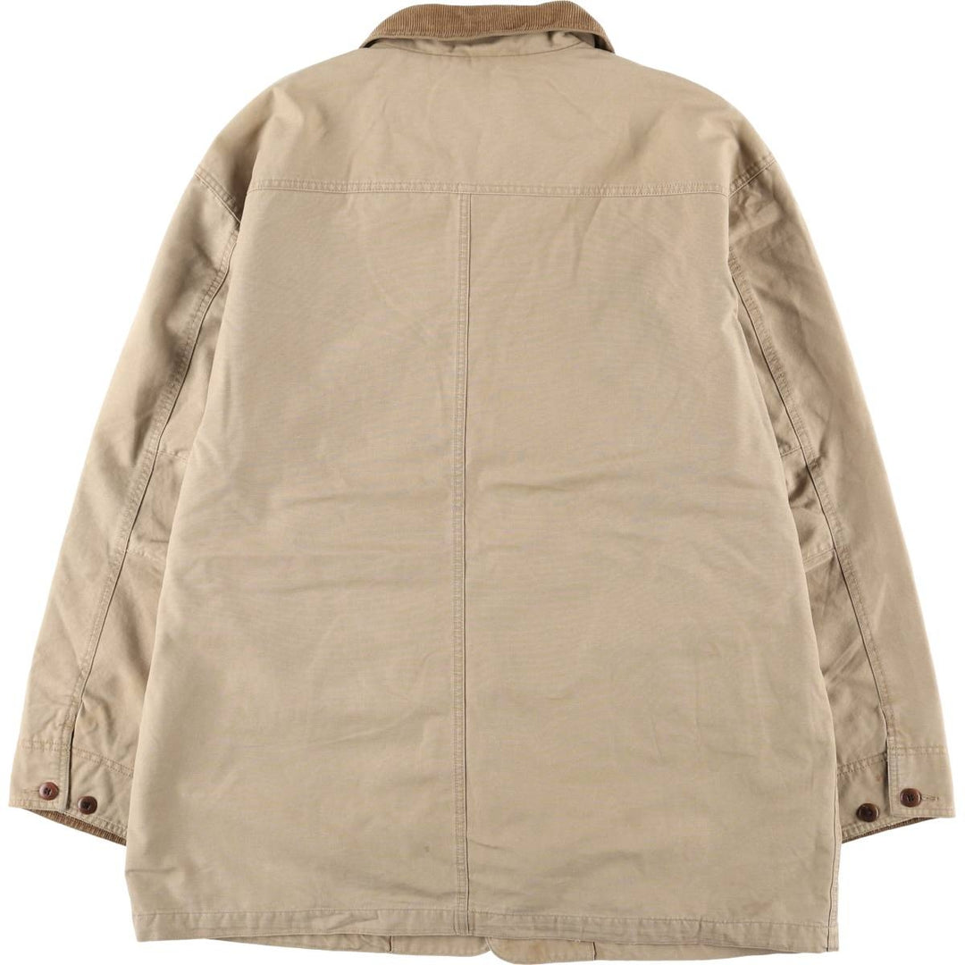 90s-00'S LLBean Duck Hunting Jacket, Men's XL cotton Beige type Vintage Second Hand
