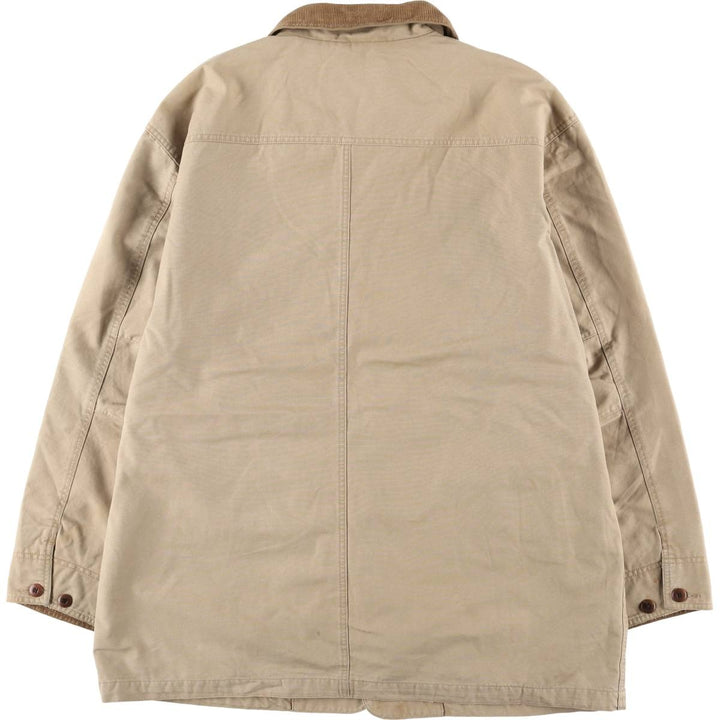 90s-00'S LLBean Duck Hunting Jacket, Men's XL cotton Beige type Vintage Second Hand