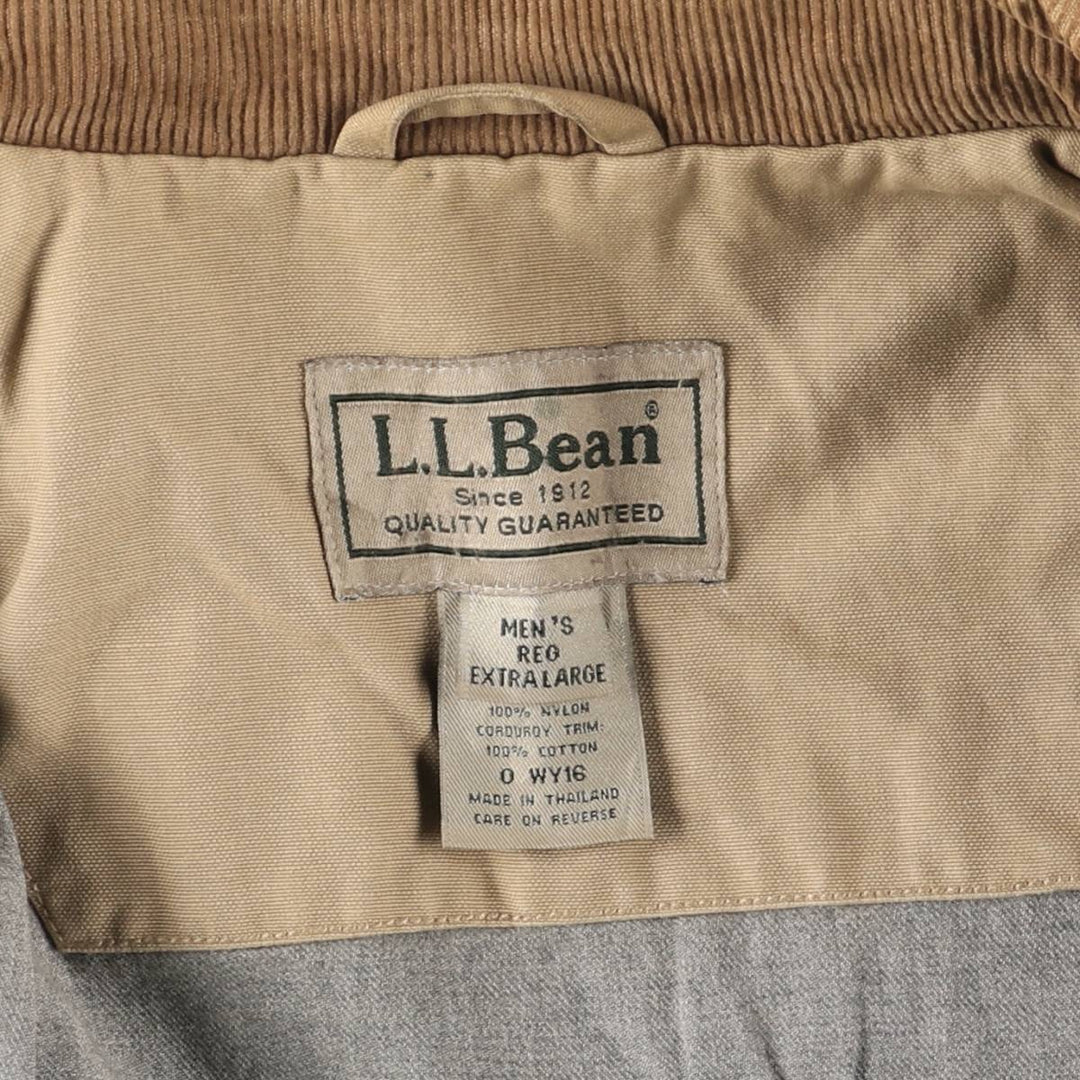 90s-00'S LLBean Duck Hunting Jacket, Men's XL cotton Beige type Vintage Second Hand