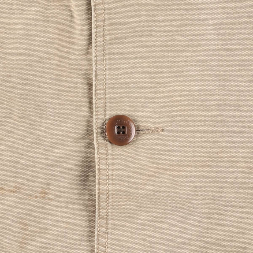 90s-00'S LLBean Duck Hunting Jacket, Men's XL cotton Beige type Vintage Second Hand