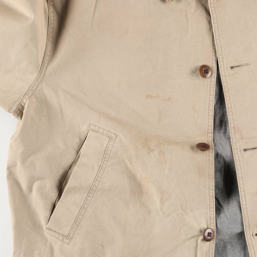 90s-00'S LLBean Duck Hunting Jacket, Men's XL cotton Beige type Vintage Second Hand