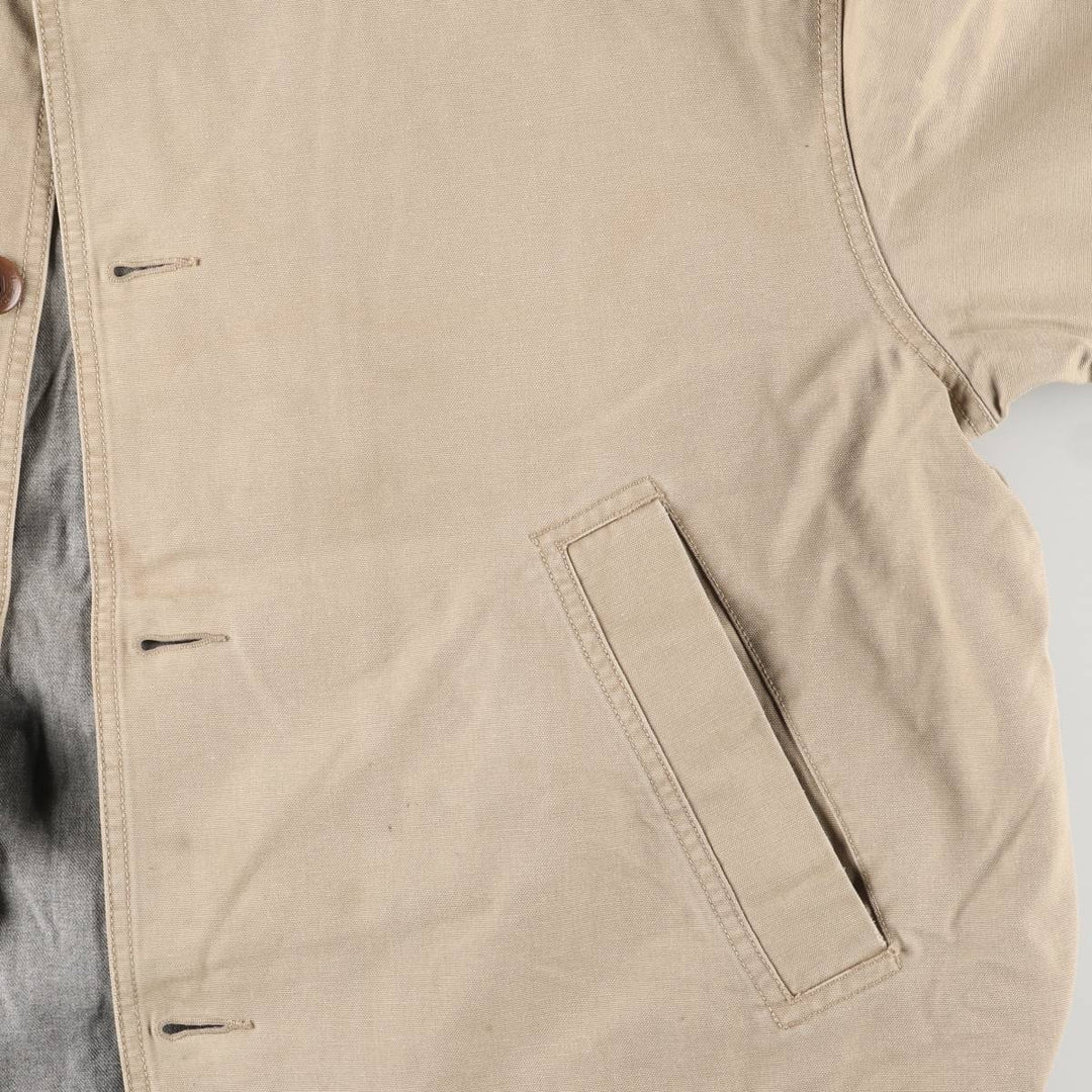 90s-00'S LLBean Duck Hunting Jacket, Men's XL cotton Beige type Vintage Second Hand