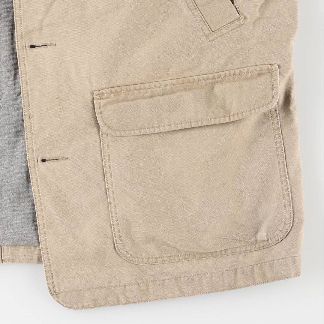 90s-00'S LLBean Duck Hunting Jacket, Men's XL cotton Beige type Vintage Second Hand