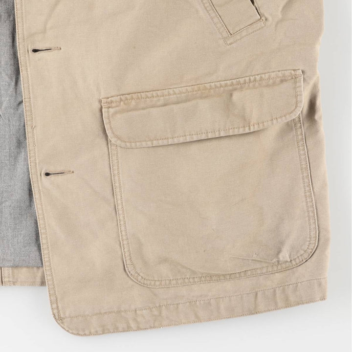 90s-00'S LLBean Duck Hunting Jacket, Men's XL cotton Beige type Vintage Second Hand