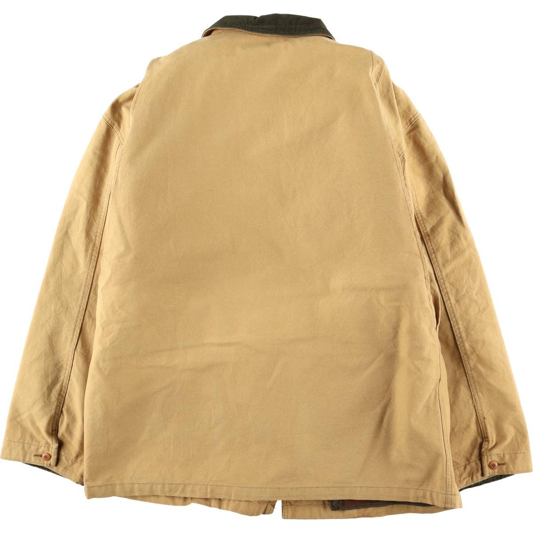 Vintage 1980'S LLBean padded duck hunting jacket, men's size XL unclear ocher yellow type Vintage Second Hand