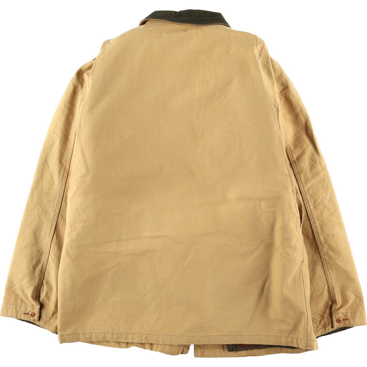 Vintage 1980'S LLBean padded duck hunting jacket, men's size XL unclear ocher yellow type Vintage Second Hand