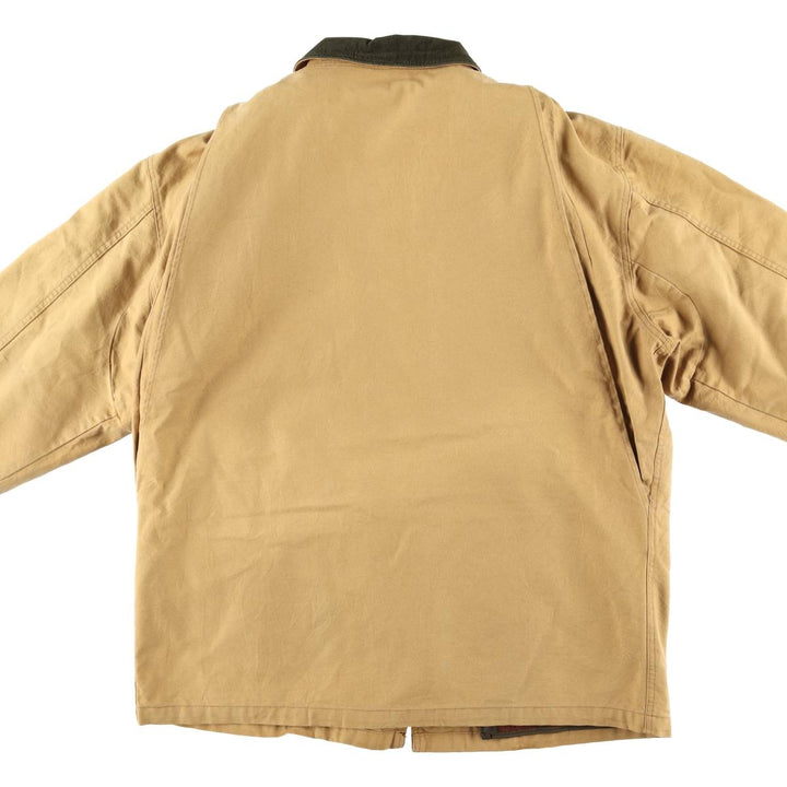 Vintage 1980'S LLBean padded duck hunting jacket, men's size XL unclear ocher yellow type Vintage Second Hand