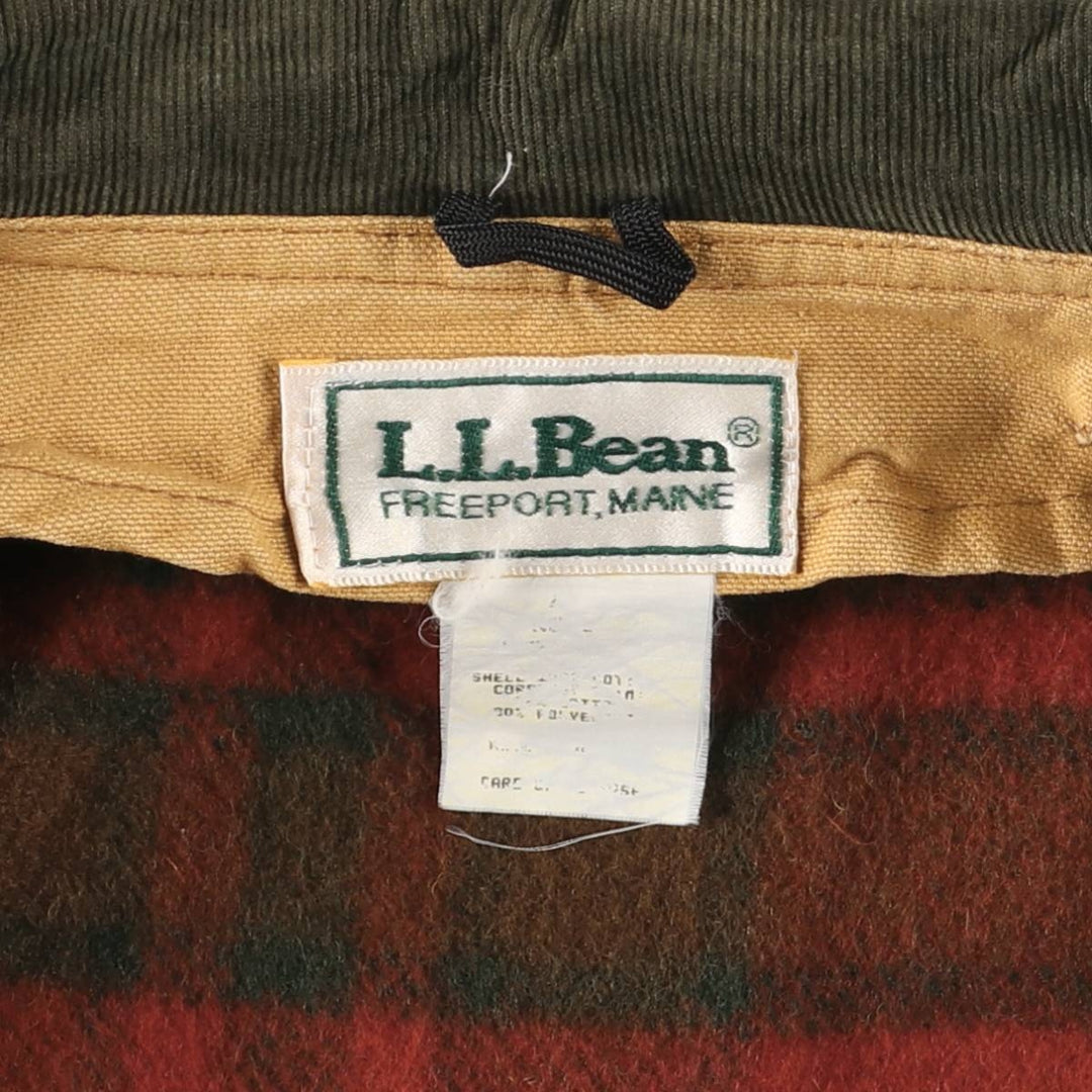 Vintage 1980'S LLBean padded duck hunting jacket, men's size XL unclear ocher yellow type Vintage Second Hand